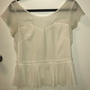 Peplum Sheer American Eagle Top